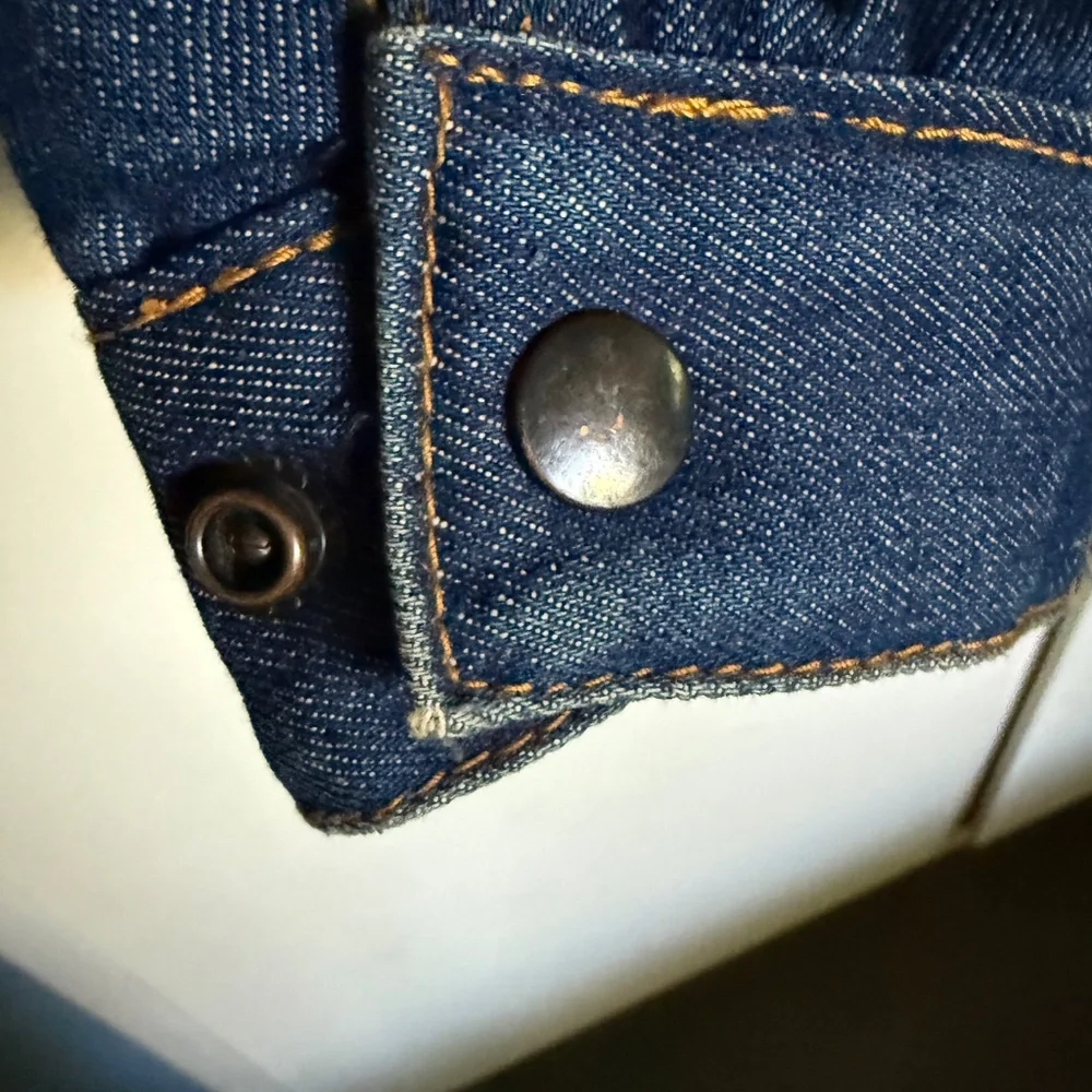 Vintage VanCort Sherpa‎ Lined Trucker Denim Jean Jacket Kids Size 18 XL
